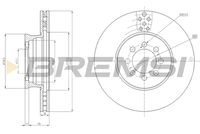BREMSI CD5335V - Disco de freno