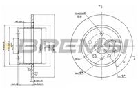 BREMSI CD6003S - Lado de montaje: Eje delantero<br>Tipo de disco de frenos: macizo<br>Espesor de disco de frenos [mm]: 12,6<br>Número de orificios: 5<br>Altura [mm]: 63<br>Diámetro de centrado [mm]: 80<br>Diámetro exterior [mm]: 278<br>Espesor mínimo [mm]: 10,6<br>Par apriete [Nm]: 120<br>