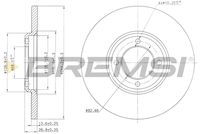 BREMSI CD6023S - Lado de montaje: Eje delantero<br>Tipo de disco de frenos: macizo<br>Espesor de disco de frenos [mm]: 12,7<br>Número de orificios: 4<br>Altura [mm]: 27<br>Diámetro de centrado [mm]: 68<br>Diámetro exterior [mm]: 248<br>Espesor mínimo [mm]: 11,4<br>Par apriete [Nm]: 100<br>