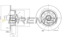 BREMSI CD6043S - Lado de montaje: Eje delantero<br>Tipo de disco de frenos: macizo<br>Espesor de disco de frenos [mm]: 9,5<br>Número de orificios: 4<br>Altura [mm]: 84<br>Diámetro de centrado [mm]: 40<br>Diámetro exterior [mm]: 278<br>Espesor mínimo [mm]: 8<br>