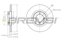 BREMSI CD6049S - Disco de freno