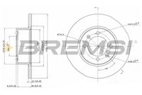 BREMSI CD6056S - Disco de freno