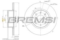 BREMSI CD6068S - Disco de freno