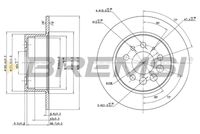 BREMSI CD6080S - Lado de montaje: Eje delantero<br>Sistema de frenos: Girling<br>Tipo de disco de frenos: ventilación interna<br>Espesor de disco de frenos [mm]: 22<br>Número de orificios: 5<br>Artículo complementario / información complementaria 2: con tornillos<br>Altura [mm]: 67<br>Diámetro de centrado [mm]: 68<br>Diámetro exterior [mm]: 263<br>Espesor mínimo [mm]: 20,4<br>Par apriete [Nm]: 110<br>