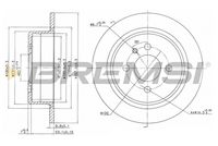 BREMSI CD6093S - Lado de montaje: Eje delantero<br>Tipo de disco de frenos: ventilación interna<br>Espesor de disco de frenos [mm]: 22<br>Número de orificios: 4<br>Artículo complementario / información complementaria 2: con tornillos<br>Altura [mm]: 35<br>Diámetro de centrado [mm]: 66<br>Diámetro exterior [mm]: 260<br>Espesor mínimo [mm]: 20,4<br>Par apriete [Nm]: 120<br>