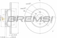 BREMSI CD6109S - Disco de freno