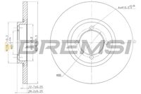 BREMSI CD6115S - Disco de freno