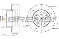 BREMSI CD6117S - Lado de montaje: Eje delantero<br>Diámetro exterior [mm]: 290<br>Espesor de disco de frenos [mm]: 16<br>Espesor mínimo [mm]: 14,8<br>Tipo de disco de frenos: macizo<br>Número de orificios: 5<br>Par apriete [Nm]: 9,5<br>