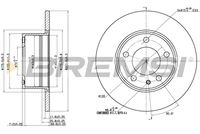 BREMSI CD6119S - Disco de freno