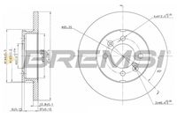 BREMSI CD6123S - Disco de freno