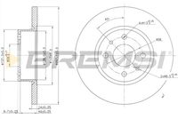 BREMSI CD6129S - Disco de freno