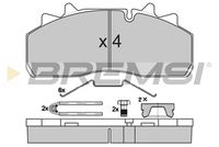 BREMSI BP7318 - Juego de pastillas de freno