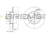 BREMSI CD6140S - Disco de freno