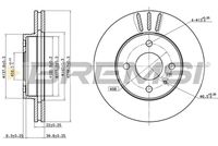 BREMSI CD6157V - Disco de freno