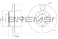 BREMSI CD6164V - Disco de freno