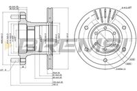 BREMSI CD5133V - Disco de freno