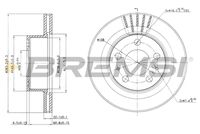 BREMSI CD6174V - Lado de montaje: Eje delantero<br>Diámetro exterior [mm]: 263<br>Tipo de disco de frenos: macizo<br>Espesor de disco de frenos [mm]: 14,3<br>Espesor mínimo [mm]: 12,7<br>Número de orificios: 5<br>Par apriete [Nm]: 11<br>