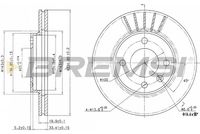 BREMSI CD6175V - Disco de freno