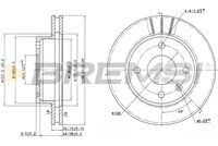 BREMSI CD6183V - Lado de montaje: Eje delantero<br>Tipo de disco de frenos: ventilación interna<br>Espesor de disco de frenos [mm]: 24<br>Número de orificios: 4<br>Artículo complementario / información complementaria 2: con tornillos<br>Altura [mm]: 58<br>Diámetro de centrado [mm]: 64<br>Diámetro exterior [mm]: 240<br>Espesor mínimo [mm]: 22,2<br>Par apriete [Nm]: 100<br>