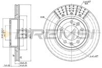 BREMSI CD6228V - Disco de freno