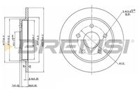 BREMSI CD6232S - Disco de freno