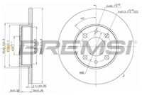 BREMSI CD6240S - Disco de freno