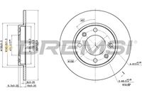 BREMSI CD6244S - Lado de montaje: Eje delantero<br>Diámetro exterior [mm]: 247<br>Espesor de disco de frenos [mm]: 20,4<br>Espesor mínimo [mm]: 18,5<br>Tipo de disco de frenos: ventilado<br>Número de orificios: 4<br>Par apriete [Nm]: 8,5<br>Color: negro<br>Superficie: barnizado<br>