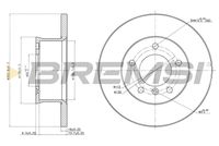 BREMSI CD6250S - Disco de freno