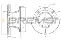 BREMSI CD5325V - Disco de freno