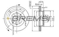 BREMSI CD6259V - Disco de freno