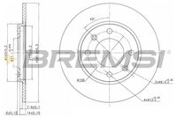 BREMSI CD6263S - Disco de freno