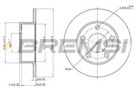 BREMSI CD6265S - Disco de freno