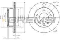 BREMSI CD5361V - Disco de freno