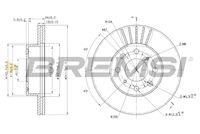 BREMSI CD6294V - Disco de freno