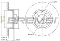 BREMSI CD6318S - Disco de freno