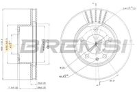 BREMSI CD6325V - Disco de freno