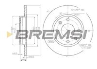 BREMSI CD6059S - Disco de freno