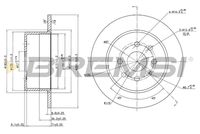 BREMSI CD6329S - Lado de montaje: Eje delantero<br>Diámetro exterior [mm]: 256<br>Espesor de disco de frenos [mm]: 24<br>Espesor mínimo [mm]: 21<br>Tipo de disco de frenos: ventilado<br>Número de orificios: 6<br>Par apriete [Nm]: 10<br>