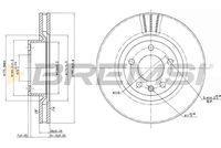 BREMSI CD6330V - Disco de freno