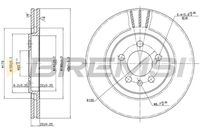 BREMSI CD6332V - Disco de freno