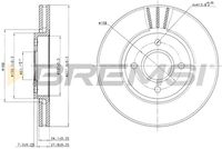 BREMSI CD6337V - Disco de freno