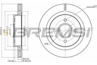 BREMSI CD6338V - Disco de freno