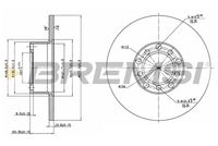 BREMSI CD6071S - Disco de freno