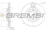 BREMSI CD6342V - Disco de freno