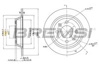 BREMSI CD6355S - Disco de freno