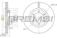 BREMSI CD6356V - Disco de freno