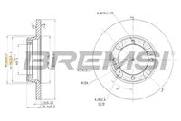 BREMSI CD6358S - Disco de freno