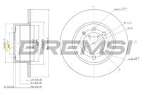 BREMSI CD6374S - Disco de freno