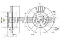 BREMSI CD6377V - Disco de freno