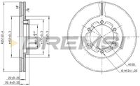 BREMSI CD6385V - Disco de freno